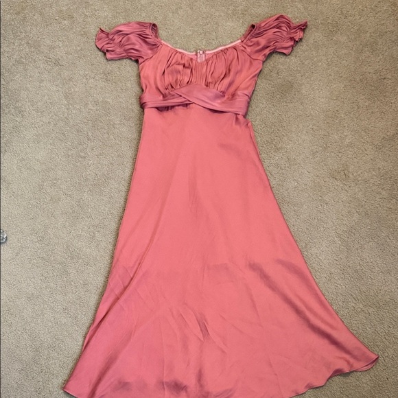 Petal & Pup Blush Maxi Dress with Puff Sleeves - Picture 1 of 8
